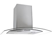 Coifa De Parede 80cm Vidro Curvo Duto Slim Fogatti