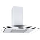 Coifa de Parede 80cm Vidro Curvo Slim Nardelli White