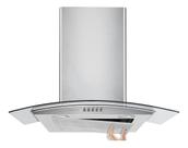 Coifa de Parede 90 cm Inox e Vidro Curvo Residencial Cozinha Depurador Exaustor Agratto Cpv90 Voltagem