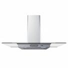 Coifa De Parede 90cm Vidro Reto Duto Slim Fogatti Inox 220V