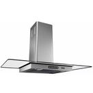 Coifa de Parede 90cm Vidro Reto Terim Inox 110V