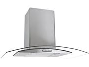 Coifa De Parede Depurador Inox 4 à 6 Bocas 90cm Vidro Curvo Slim Fogatti