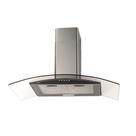 Coifa de Parede Fischer Fit 90cm com Vidro Curvo Inox