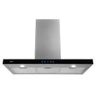 Coifa de Parede Fischer Infinity 90cm Vidro Preto Digital Touch Depurador 127V