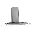 Coifa de Parede Fogatti 80cm Vidro Curvo Duto Slim Inox