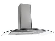Coifa de Parede Fogatti Slim 90cm Vidro Curvo Inox - 110V