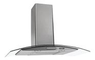 Coifa de Parede Fogatti Vidro Curvo Slim Inox 4 e 6 Bocas 75cm - 127v
