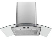 Coifa de Parede Mondial 60cm Inox até 4 Bocas Curvo CF60-01