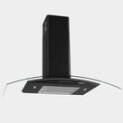 Coifa de Parede Nardelli Com Função Depurador e Exaustor Vidro Curvo Clean 90cm 140W Preto 220V