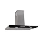Coifa de Parede Retangular 75cm Slim Terim Preto Com Inox 110V