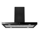 Coifa e Depurador de Ilha EOS 90cm Premium com Painel Digital Touch e Vazão de 1200m³/h Inox Preto ECO91ITDP 110V