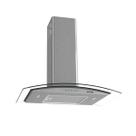 Coifa Fogatti de Parede Vidro Curvo Clean Kromanox 70cm 4 e 5 Bocas