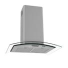 Coifa Ilha 75cm Vidro Curvo Fogatti Inox