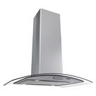 Coifa Ilha 75cm Vidro Curvo Nardelli Inox