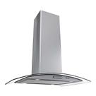 Coifa Ilha 75cm Vidro Curvo Nardelli Inox