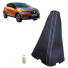 Coifa material sintético Alavanca do Freio de Mão Captur Intense 2022 2023 2024