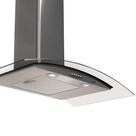Coifa Moob Vidro Curvo Inox Duto Slim 90 CM - 220V