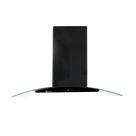 Coifa Parede Gallant Milano Vidro Curvo Preta 90cm 220V GCO90VT1A