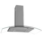 Coifa Terim de Parede Clean Vidro Curvo Kromanox 90cm Kromanox 110V