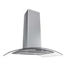 Coifa Terim Ilha Vidro Curvo Inox 75cm Inox 110V