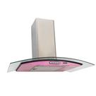 Coifa Terim Parede Vidro Curvo Rosa Inox 70 Cm Duto Slim