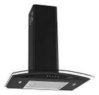 Coifa Vidro Curvo De Parede Clean Fogatti 60cm Black 110v