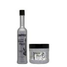 Coiffer Kit Silver Black 2 Unidades Tratamento Matizador Completo para Cabelos Brancos, Grisalhos e Pretos
