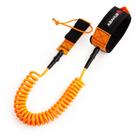 Coil SUP Leash Abahub Premium de 10 pés laranja para longboard