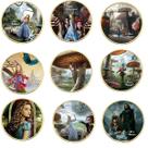 Coin Alices In Wonderlands Anime 4 cm Iron 315g 9 unidades/lote