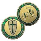 Coin Armor Warrior Holy Shield Gilded Knight 4 cm de ferro