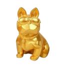 Coin Bank French Bulldog Gold, PVC, decoração de casa, 26 cm