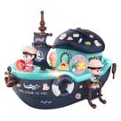 Coin Bank Kids Treasure Ship DIY Education PVC 28x18x15cm