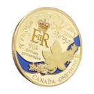 Coin Canadian Maple Leaf Queen: 90º aniversário do aniversário de 90 anos