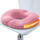 Cojín de Asiento en Forma de Donut Benazcap con Espuma viscoelástica para Alivio del Dolor Rosa