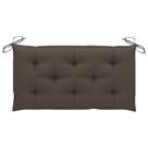 Cojín para Banco de Jardín Casafoyer Taupe 100% Poliéster 100x50x7 cm