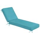 Cojín para Chaise Lounge Sundale Exterior Olefina Turquesa 80x66x10 cm