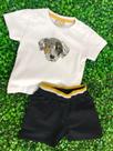Cojunto Infantil Masc Tam M-BB Branco Dog