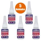 Cola Adesiva Alma Super 20 Gramas 5 Unidades Viscosidade Media AlmaSuper Ultra rápida