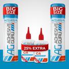 Cola adesiva Guru CA com ativador para carpintaria (60 mL - 400 mL)