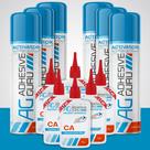 Cola adesiva Guru CA com ativador para marcenaria (6 x 50 mL)