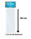 Cola Bastão Grossa para Pistola Semi Transparente Brw - 6UN