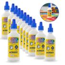 Cola Branca Escolar Kit 12 Frascos 37g Acrilex
