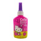 Cola Branca Infantil Líquida Lavável Hello Kitty 40g Atóxica com Espátula- Leo&Leo COR:ROSA