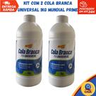 Cola Branca universal 1kg Mundial Prime - Kit com 2 unidades