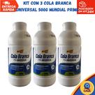 Cola Branca universal 500gr Mundial Prime - Kit com 3 unidades