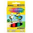 Cola Colorida 4 cores Acrilex 23g Kit com 12 unidades Cola Colorida 4 cores Acrilex 23g Kit com 12 unidades