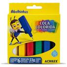 Cola colorida 6 cores - acrilex Cola colorida 6 cores - acrilex