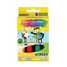 Cola Colorida Acrilex Caixa C/ 4 Cores 23g