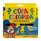 Cola Colorida Plástica Escolar c/ 6 unidades 25g Maripel Cola Colorida Plástica Escolar c/ 6 unidades 25g Maripel