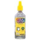 Cola com glitter Acrilex prata 35g